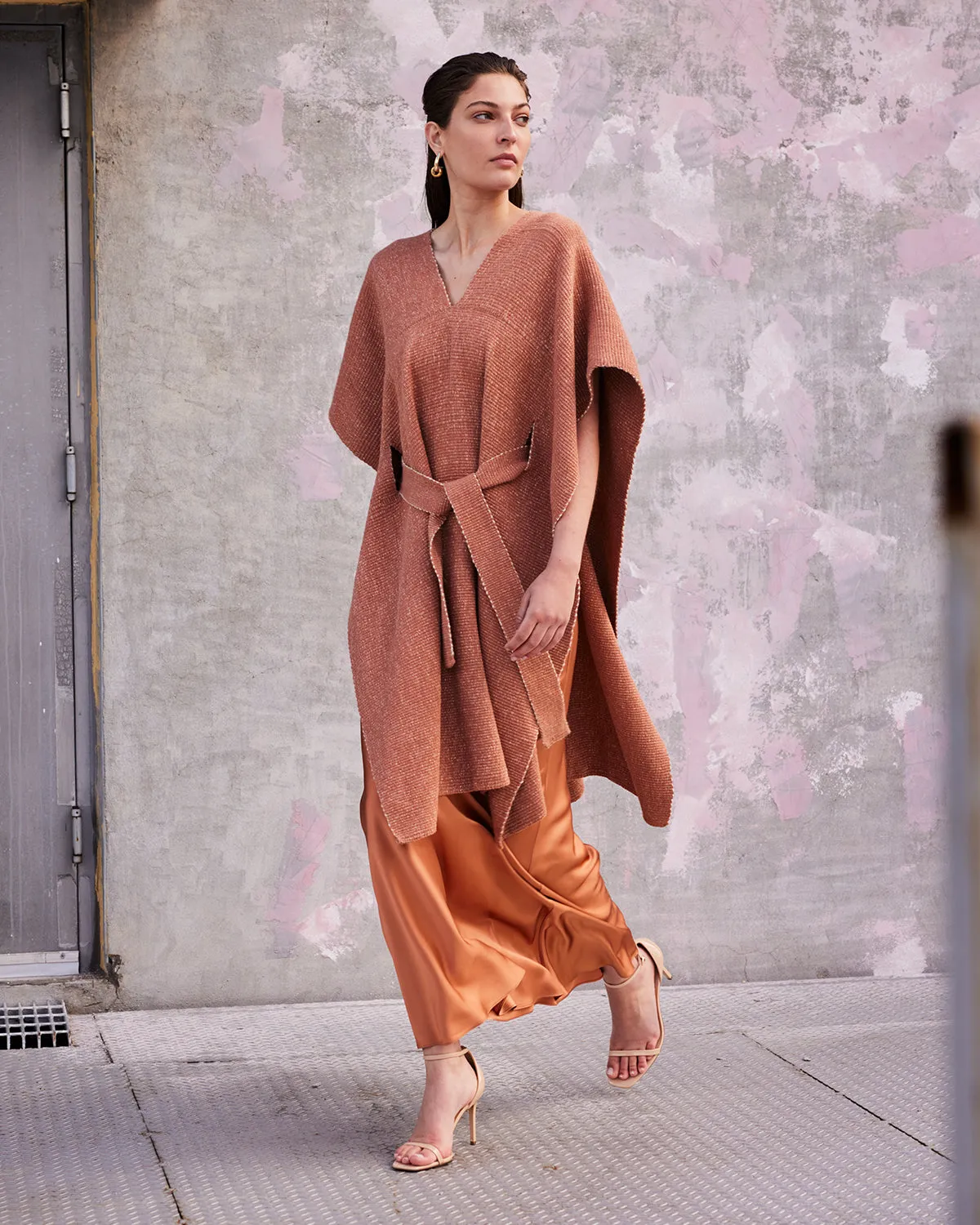 Shimmering Cotton Kaftan