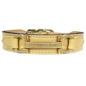 Signature Dog Collar in Vanilla & Gold