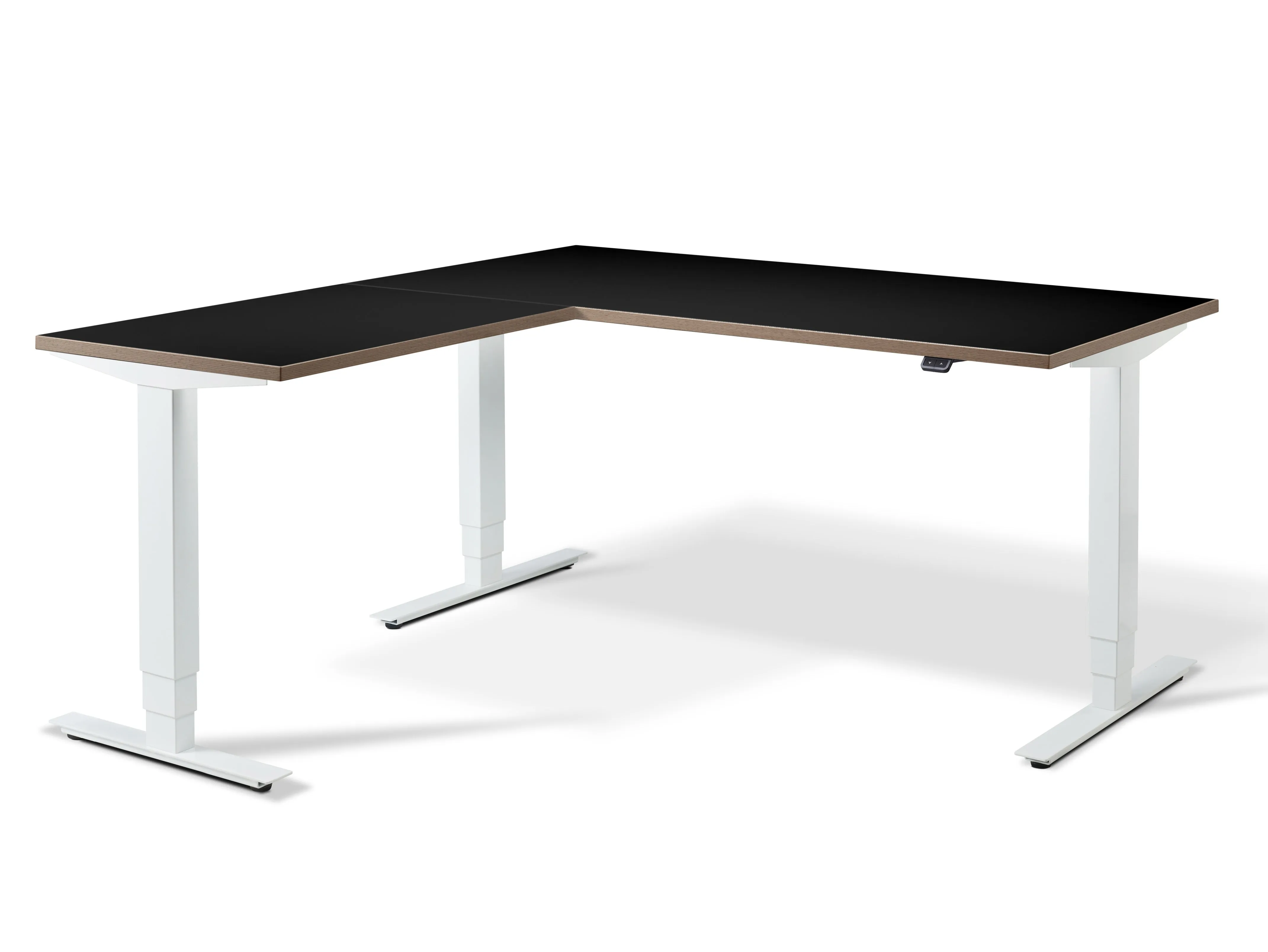 Stockholm Height Adjustable Corner Desk (with Bluetooth control)