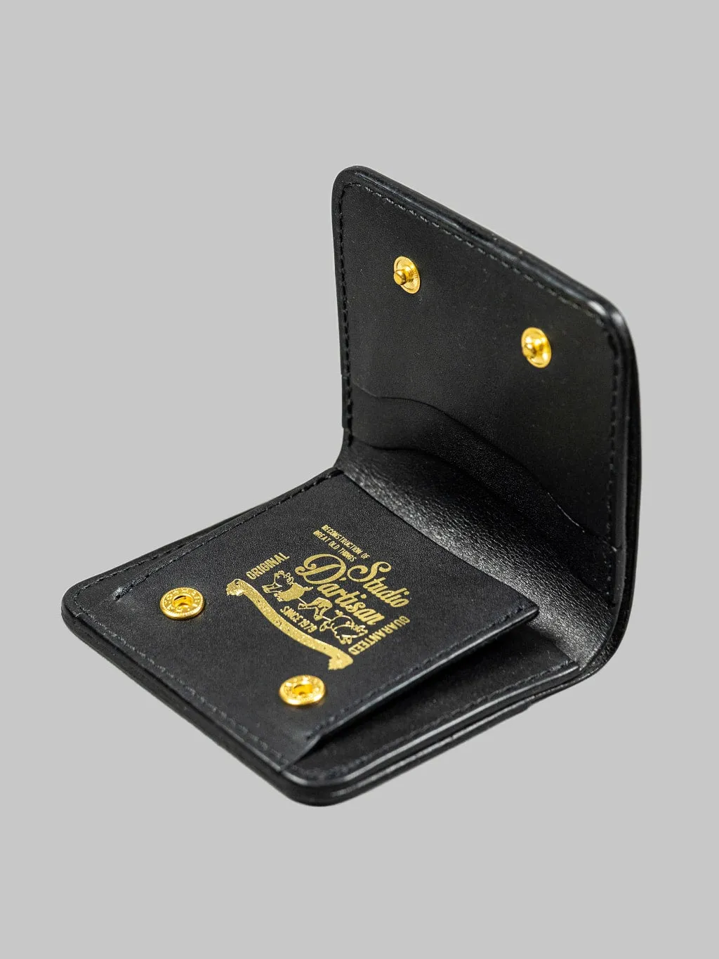 Studio D'Artisan Black Leather Mini Wallet