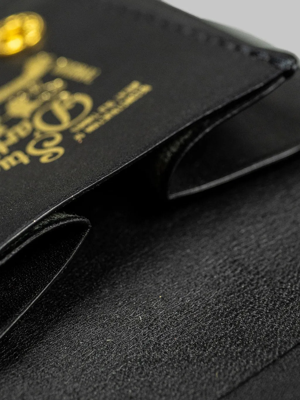Studio D'Artisan Black Leather Mini Wallet