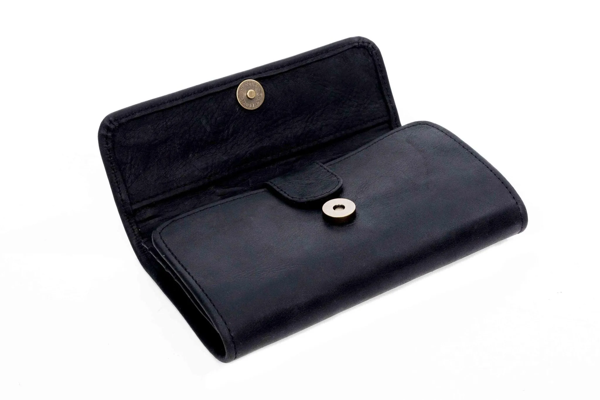 Tan Leather Goods - Lauren Leather Ladies Wallet | Black