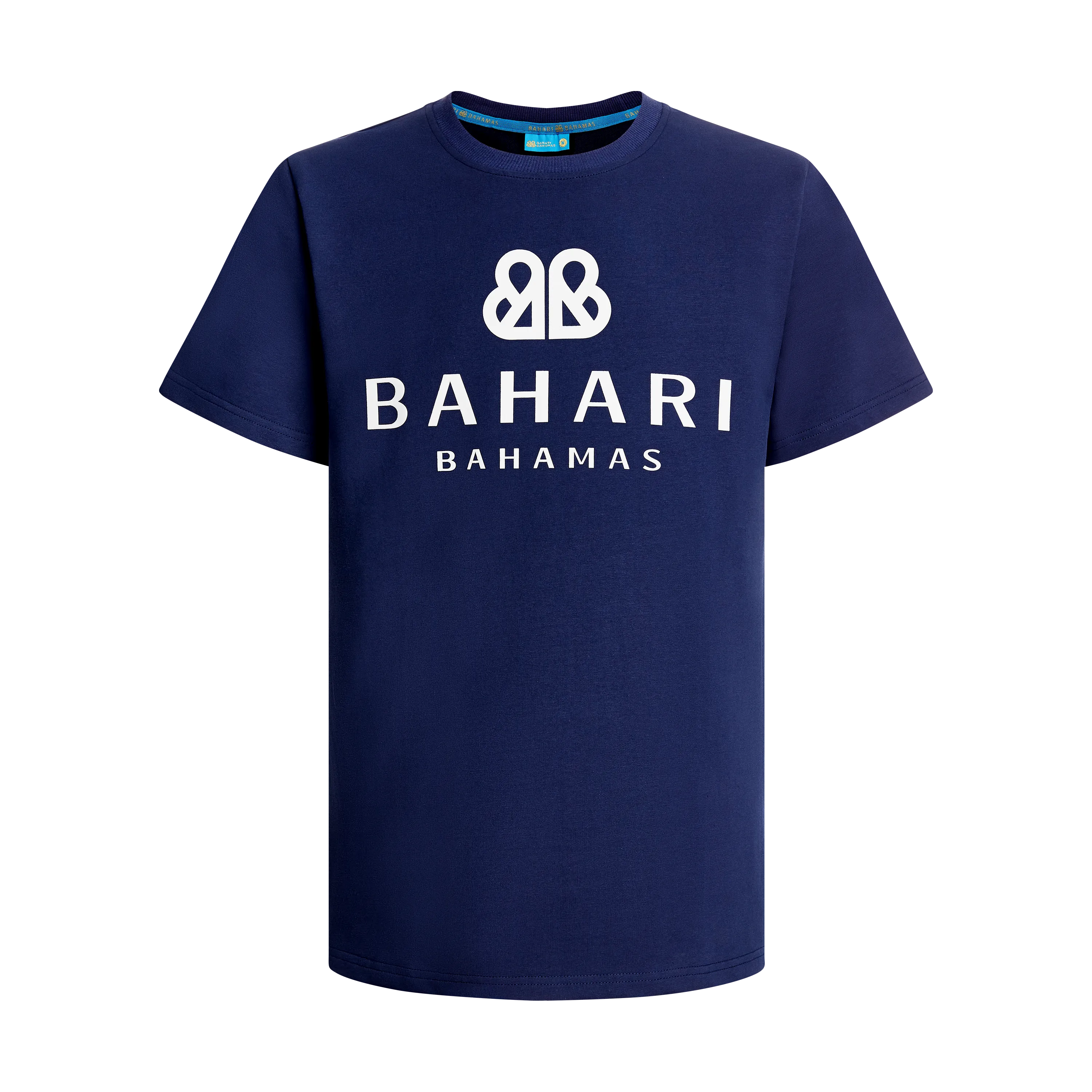 THE SUEDE LOGO TEE-NAVY
