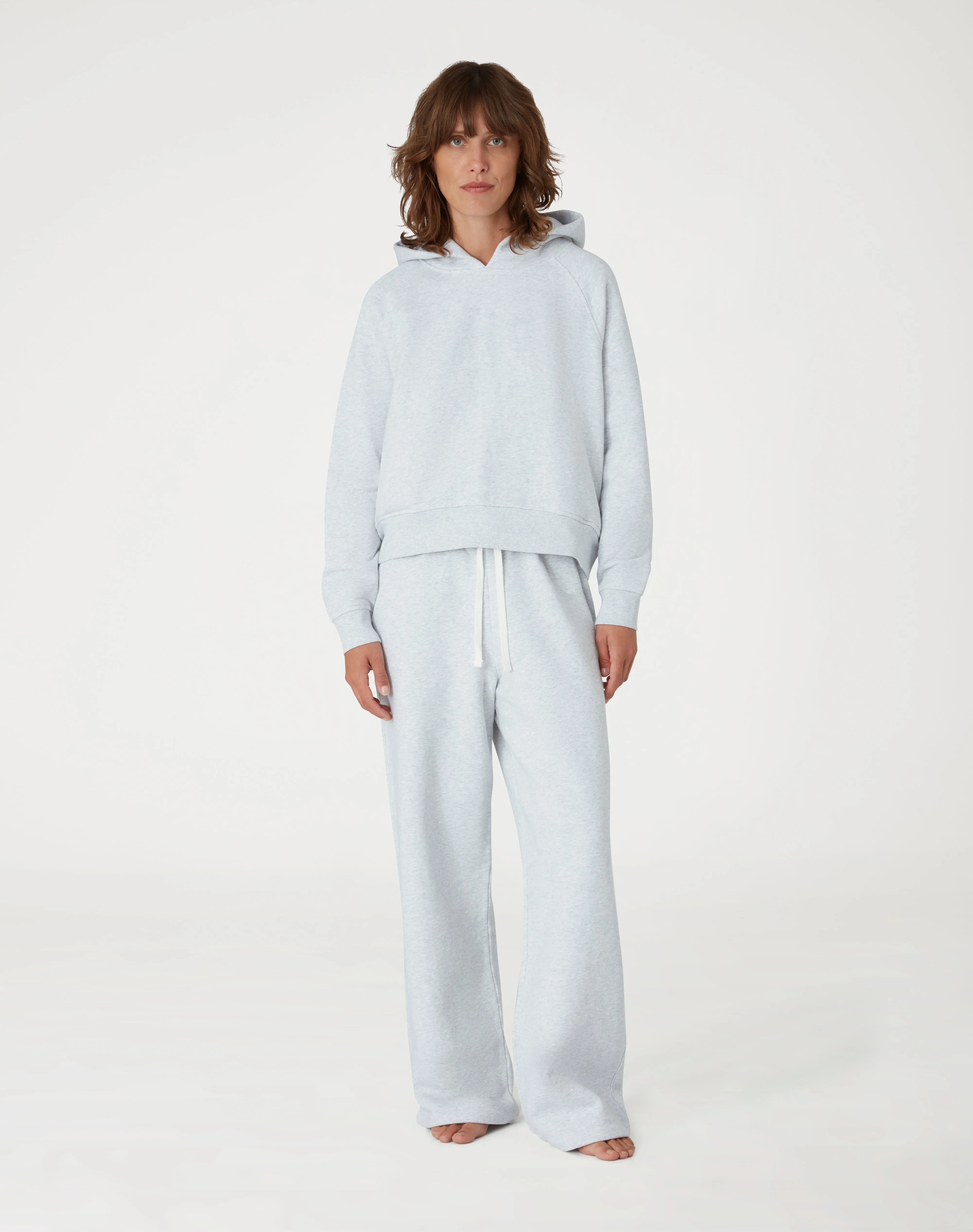 The Vintage-fit HOODY - Ice Grey