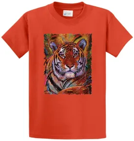 Tiger Painted Printed Tee Shirt
