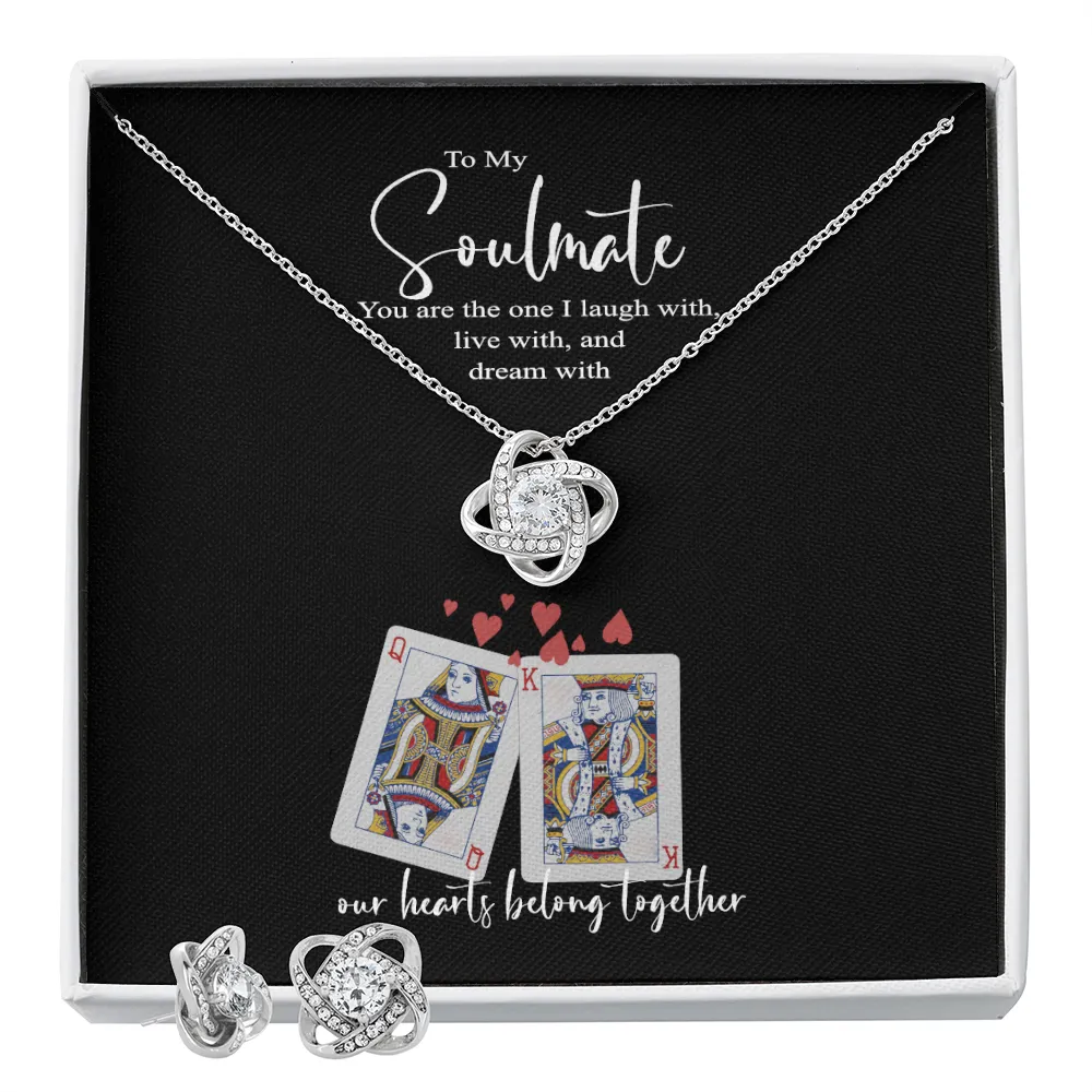 To My Soulmate | Our hearts belong together | Gift for Her | Minimalist Necklace