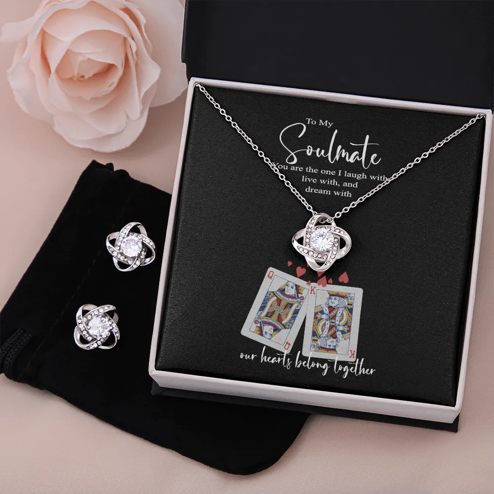 To My Soulmate | Our hearts belong together | Gift for Her | Minimalist Necklace