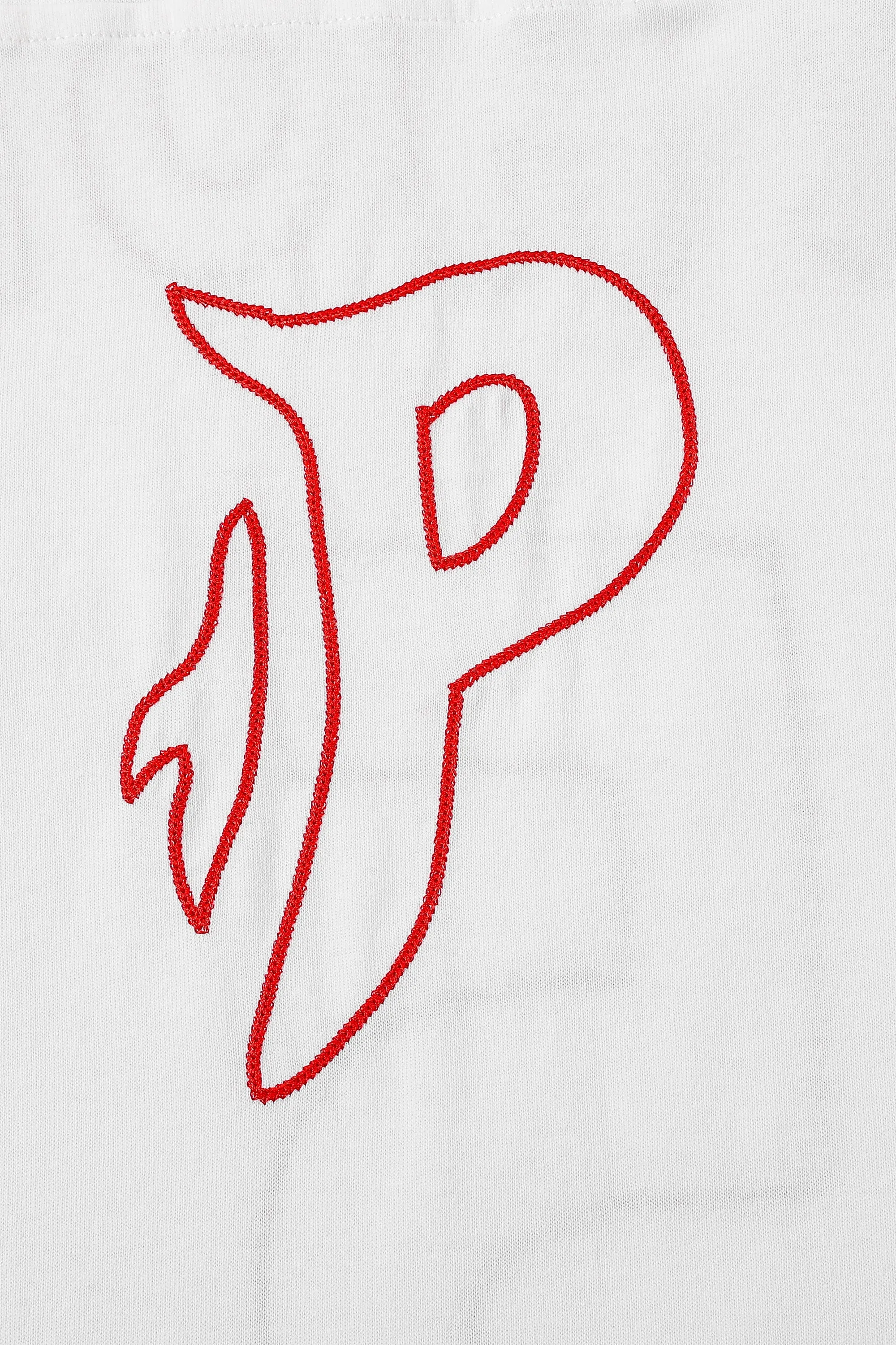 Premium Unisex Embroidered Warhol Art Football T-Shirt by Noah Harmon