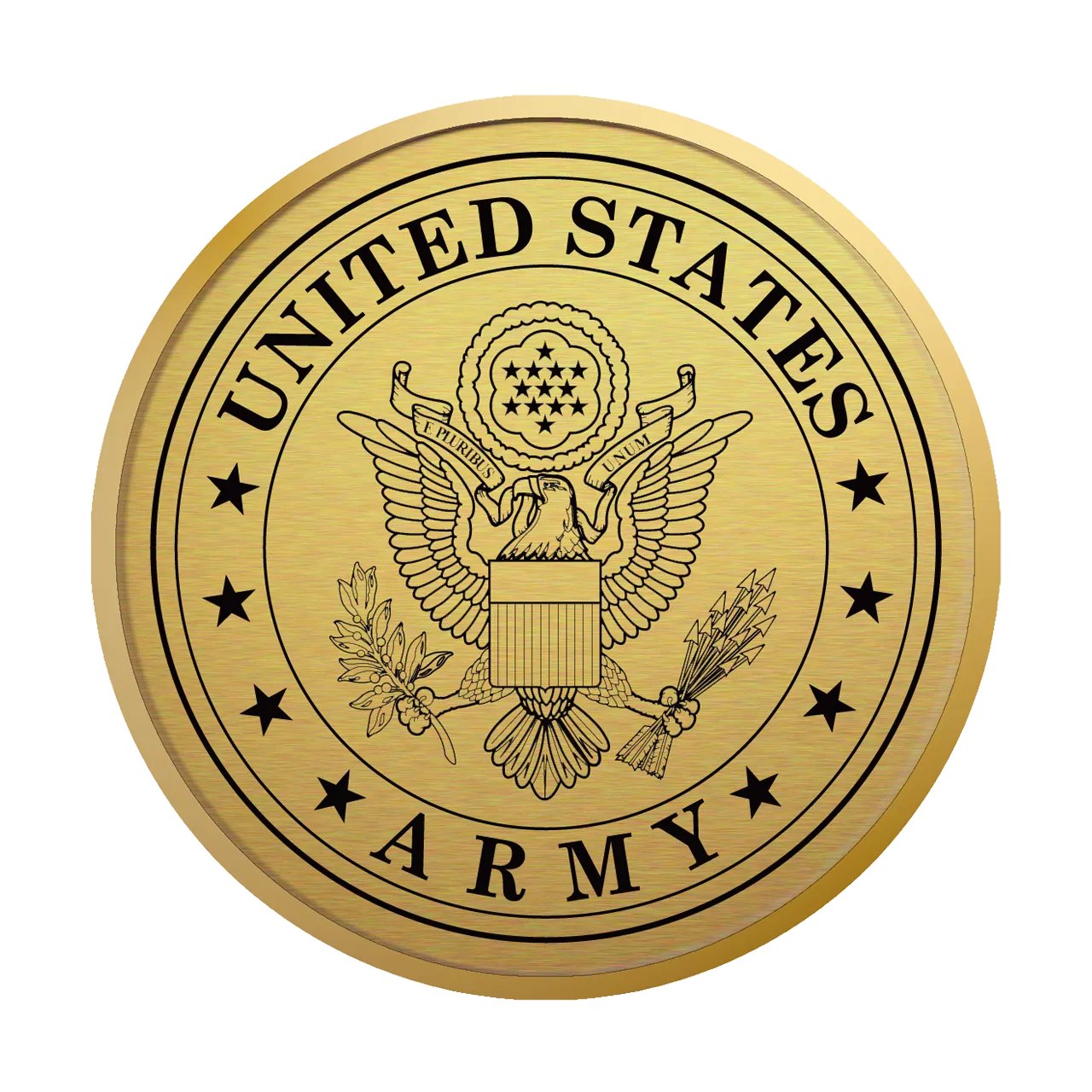 United States Army Gold Engraved Hampshire Certificate Frame (Vertical)*