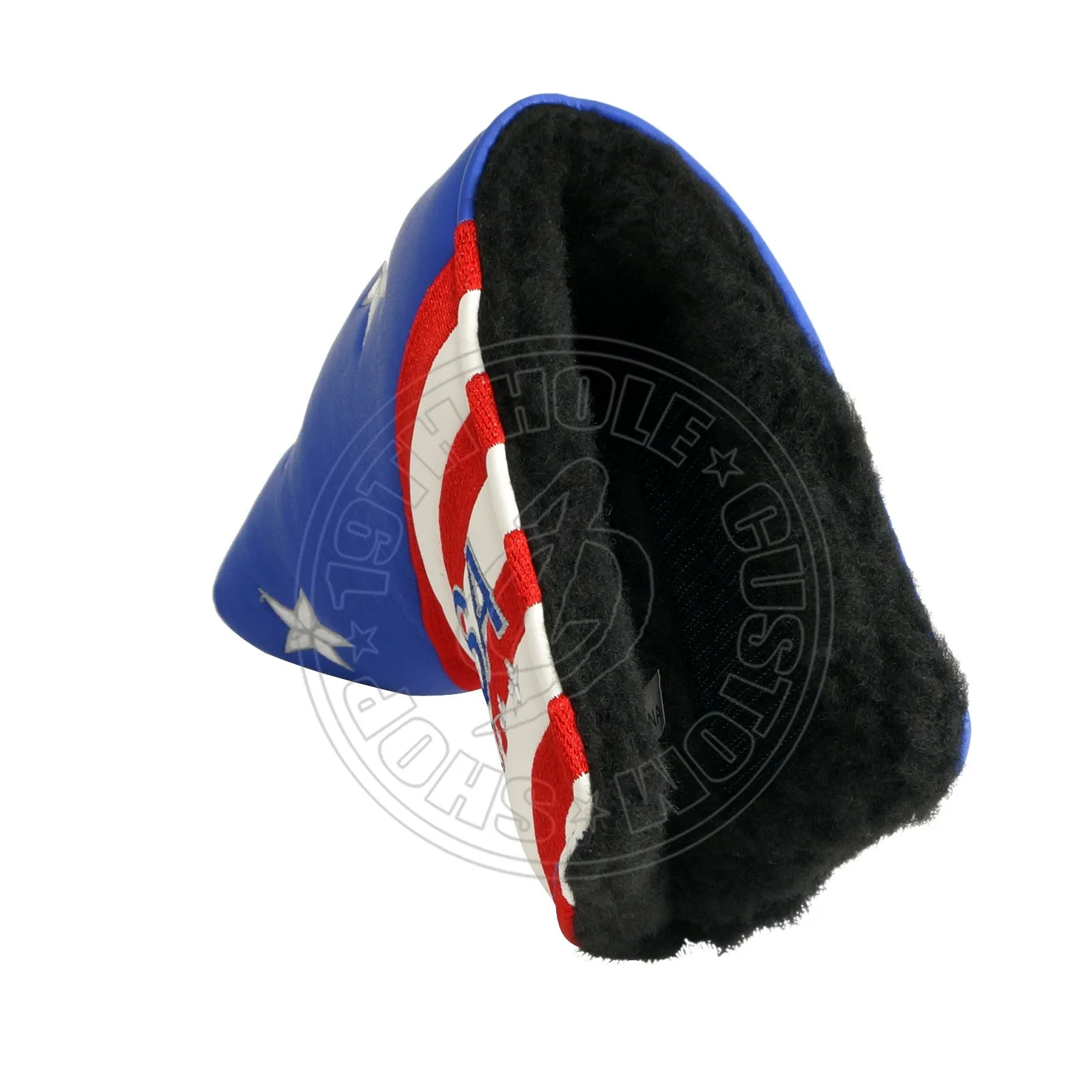 US Flag Stars & Stripes Head Cover for Blade and Midsize Mallet Putter, Blue