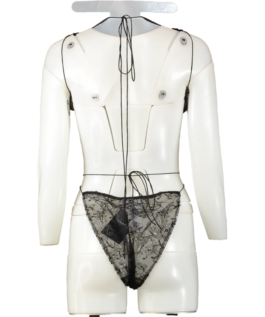 Victoria Beckham Lace Bodysuit In Black UK 4