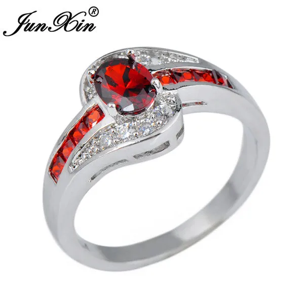 White & Black Gold Filled Jewelry Vintage Wedding Rings
