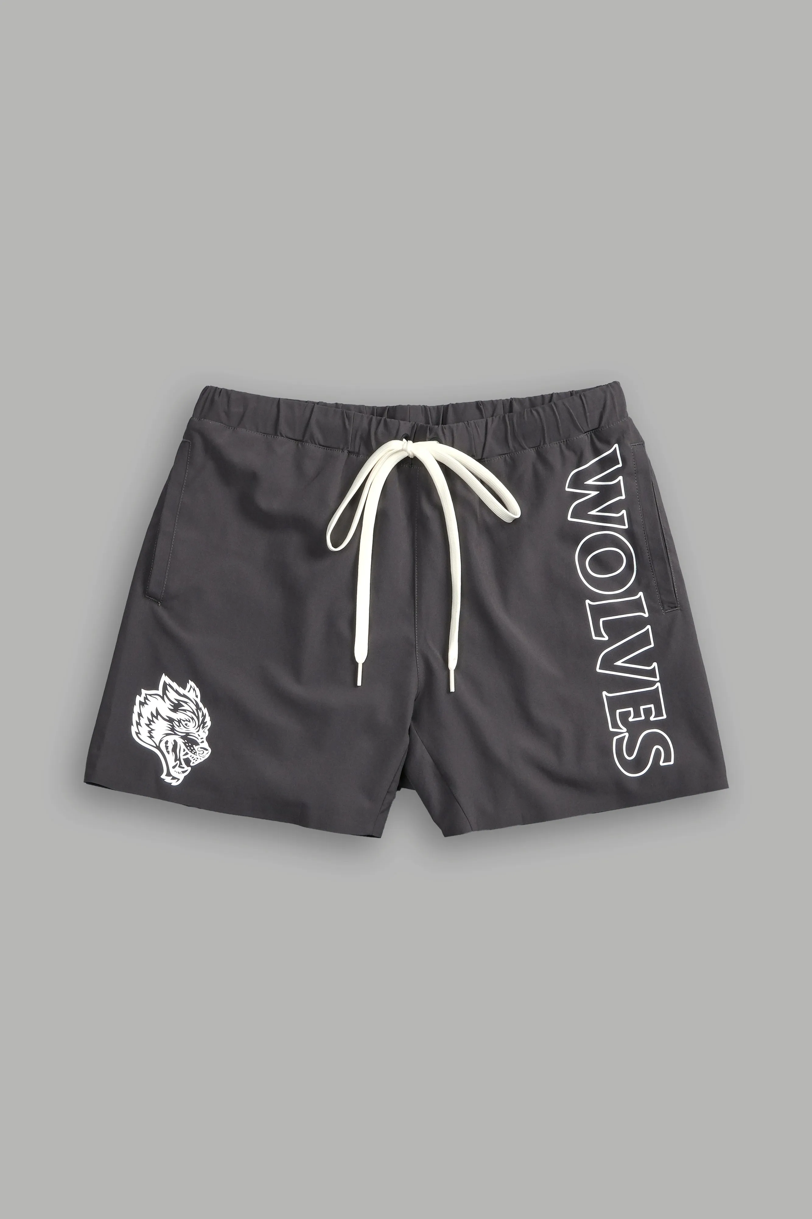 Wolves Hardcore Compression Shorts in Wolf Gray